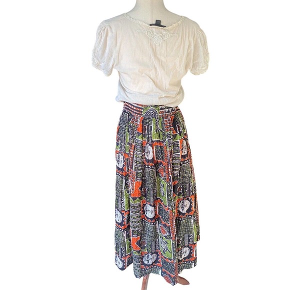 Indie Maxi‎ Skirt Festival Hippie Moon Large Women’s Vintage 90s Stevie Nicks - Picture 2 of 3